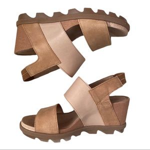 Sorel Joanie II Leather Slingback Sandal Wedges